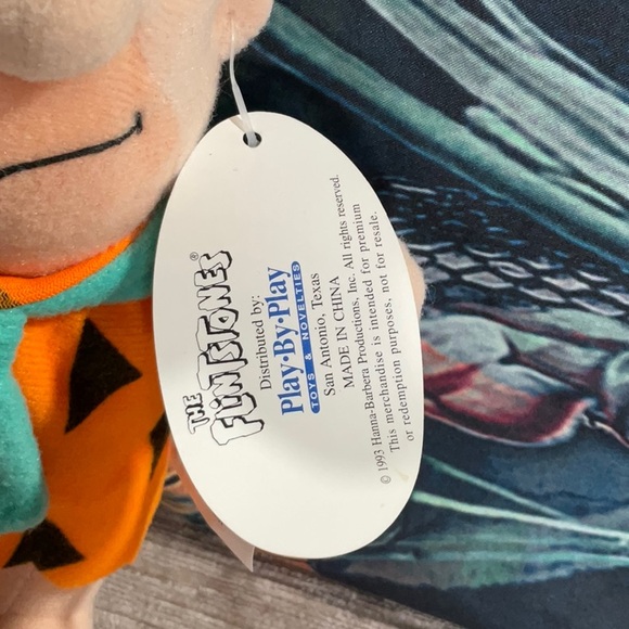 VTG Fred Flintstone Plush 1993 Collectable Soft Plush with Tag - Picture 3 of 5